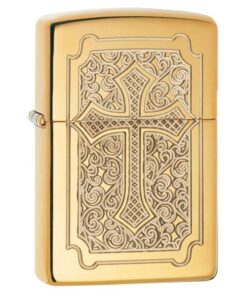 Zippo Armor Eccentric High Polish Brass Armor - 29436