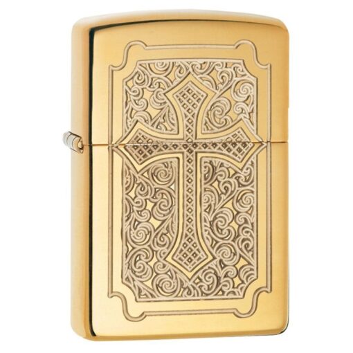 Zippo Armor Eccentric High Polish Brass Armor - 29436
