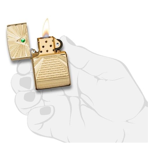 Zippo Armor Eye of Providence Design High Polish Brass - 49060 - Hình ảnh 5