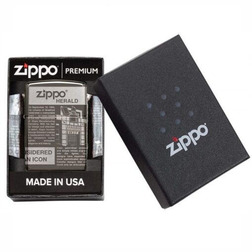 Zippo Newsprint Design 360° Laser Black Ice - 49049 - Hình ảnh 5