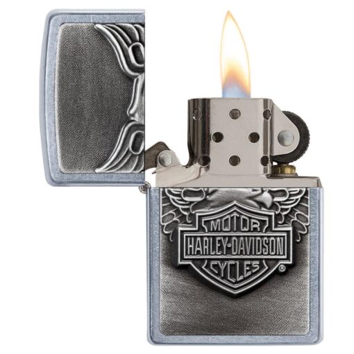 Zippo Harley-Davidson Iron Eagle Emblem Street Chrome - 20230 - Hình ảnh 4