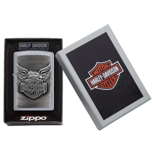 Zippo Harley-Davidson Iron Eagle Emblem Street Chrome - 20230 - Hình ảnh 6