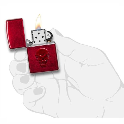 Zippo Doom Skull Candy Apple Red - 21186 - Hình ảnh 6