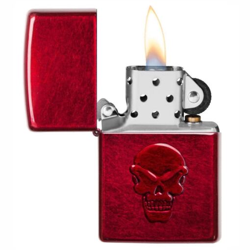 Zippo Doom Skull Candy Apple Red - 21186 - Hình ảnh 4