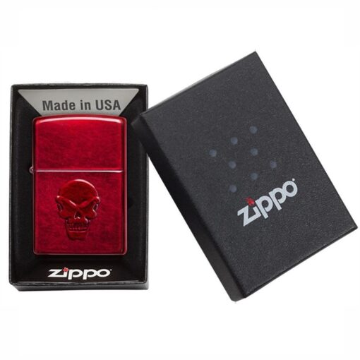 Zippo Doom Skull Candy Apple Red - 21186 - Hình ảnh 5