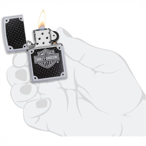 Zippo Harley-Davidson Carbon Fibre Satin Chrome - 24025 - Hình ảnh 5