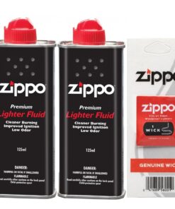 Bộ phụ kiện bật lửa Zippo – 2 Bình Xăng kèm Bấc Zippo