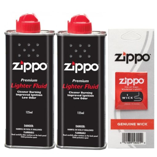 Bộ phụ kiện bật lửa Zippo – 2 Bình Xăng kèm Bấc Zippo