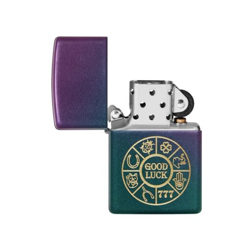 Zippo Lucky Symbols Design Iridescent - 49399 - Hình ảnh 2