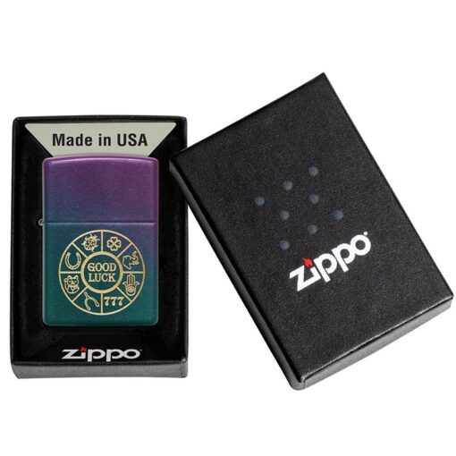 Zippo Lucky Symbols Design Iridescent - 49399 - Hình ảnh 5