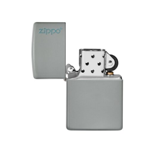 Zippo Classic Flat Grey Zippo Logo - 49452ZL - Hình ảnh 2