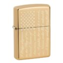 Zippo Pledge of Allegiance Design High Polish Brass - 49585