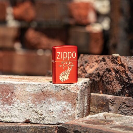 Zippo Retro Design Metallic Red - 49586 - Hình ảnh 6