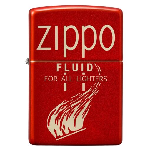 Zippo Retro Design Metallic Red - 49586 - Hình ảnh 3