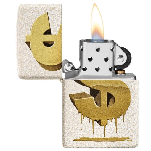 Zippo Drippy Dollar Design Mercury Glass - 49681 - Hình ảnh 4