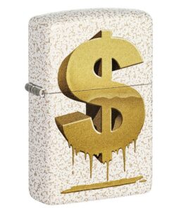 Zippo Drippy Dollar Design Mercury Glass - 49681