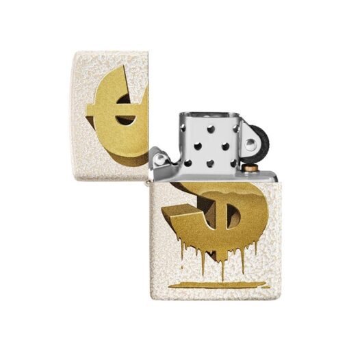 Zippo Drippy Dollar Design Mercury Glass - 49681 - Hình ảnh 2