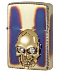 Zippo Crystal Skull Eyes Gold - ZA-3-120A