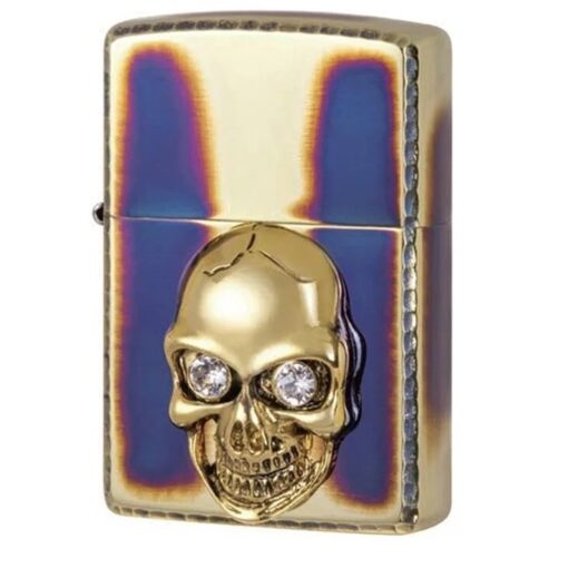 Zippo Crystal Skull Eyes Gold - ZA-3-120A