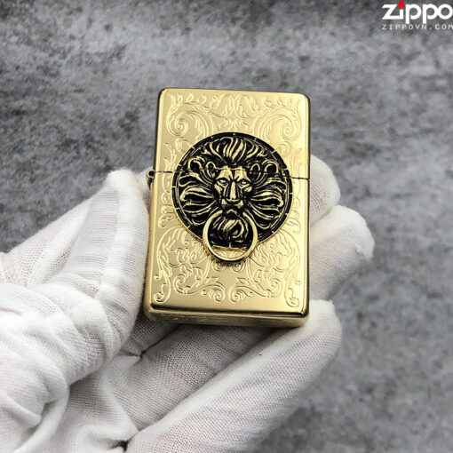 Zippo Lion Guard Gold - ZA-1-35A - Hình ảnh 2
