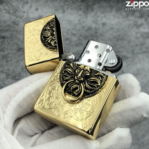 Zippo Lion Guard Gold - ZA-1-35A - Hình ảnh 3