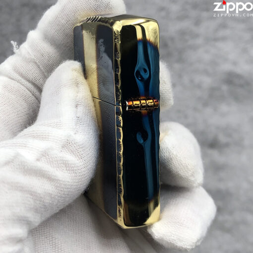 Zippo Crystal Skull Eyes Gold - ZA-3-120A - Hình ảnh 5