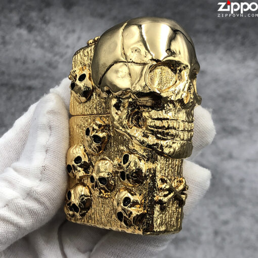 Zippo The Armor Skull Gold - ZA-3-185A - Hình ảnh 2