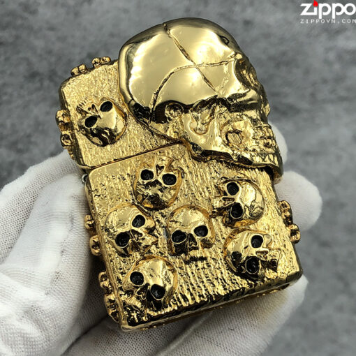 Zippo The Armor Skull Gold - ZA-3-185A - Hình ảnh 3