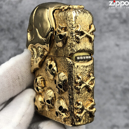 Zippo The Armor Skull Gold - ZA-3-185A - Hình ảnh 4