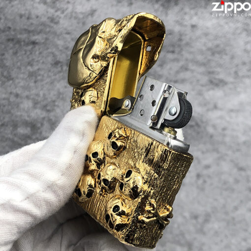 Zippo The Armor Skull Gold - ZA-3-185A - Hình ảnh 5