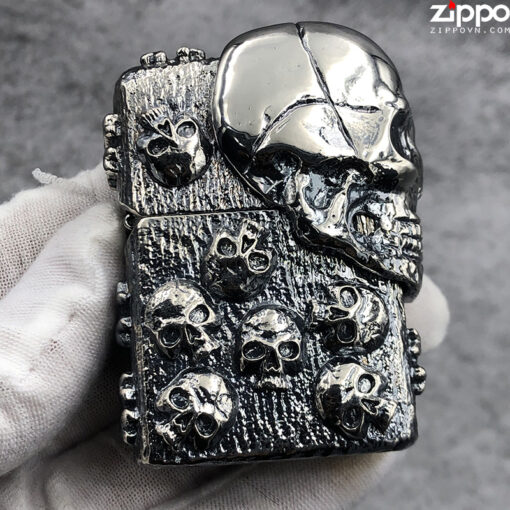 Zippo The Armor Skull Silver - ZA-3-185B - Hình ảnh 2