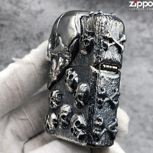 Zippo The Armor Skull Silver - ZA-3-185B - Hình ảnh 3