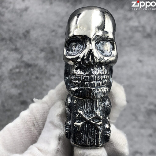 Zippo The Armor Skull Silver - ZA-3-185B - Hình ảnh 4