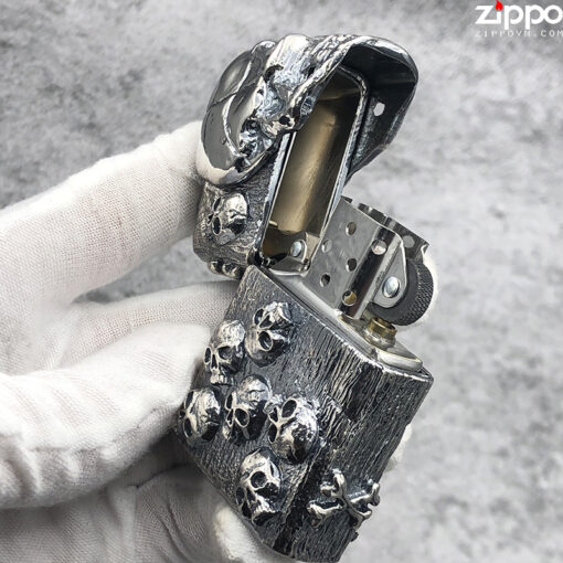 Zippo The Armor Skull Silver - ZA-3-185B - Hình ảnh 5