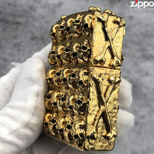 Zippo Skull J Gold - ZA-3-100A - Hình ảnh 3