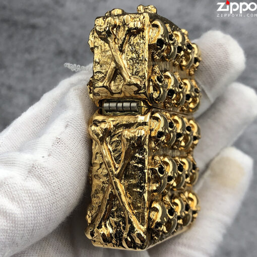 Zippo Skull J Gold - ZA-3-100A - Hình ảnh 4