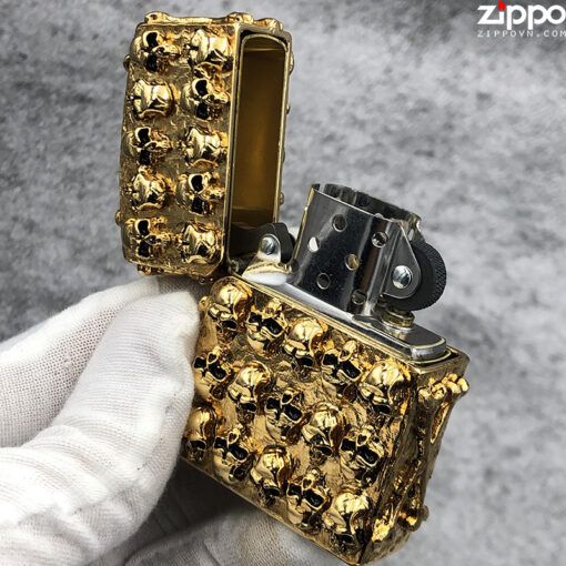 Zippo Skull J Gold - ZA-3-100A - Hình ảnh 5