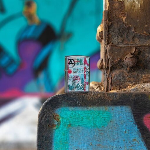 Zippo Anarchy Design Street Chrome - 49662 - Hình ảnh 6