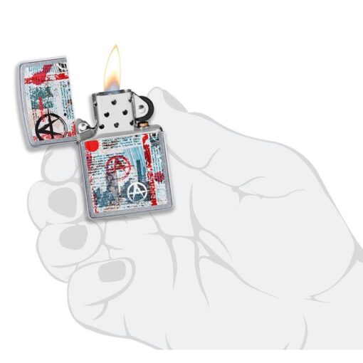 Zippo Anarchy Design Street Chrome - 49662 - Hình ảnh 7