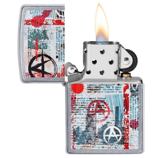 Zippo Anarchy Design Street Chrome - 49662 - Hình ảnh 4