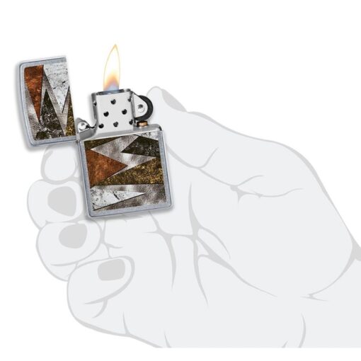 Zippo Patterns Design Street Chrome - 49669 - Hình ảnh 7