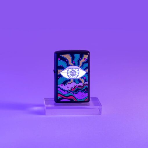 Zippo Black Light Eye Design Black Matte - 49699 - Hình ảnh 6