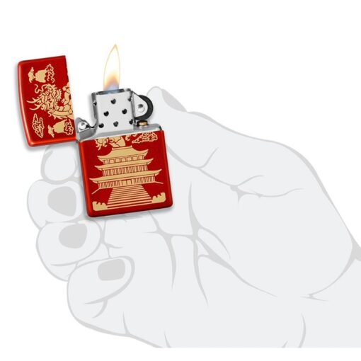 Zippo Eastern Design Dragon Design Metallic Red - 49517 - Hình ảnh 7