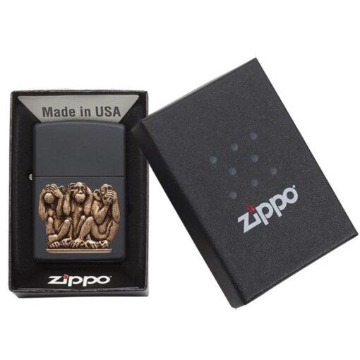 Zippo Three Monkeys Emblem - 29409 - Hình ảnh 4