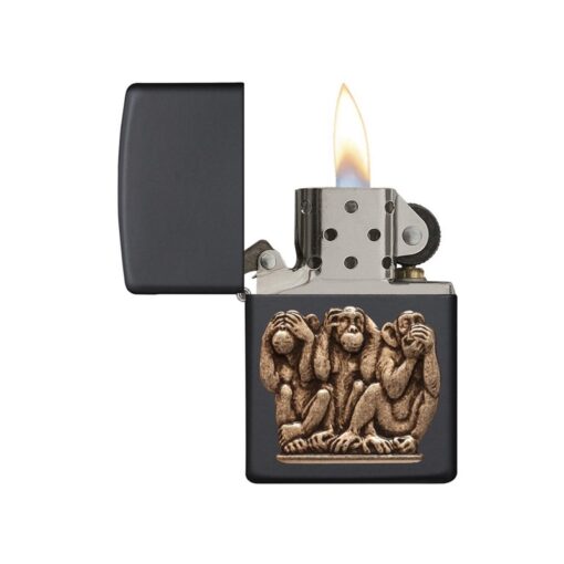 Zippo Three Monkeys Emblem - 29409 - Hình ảnh 2
