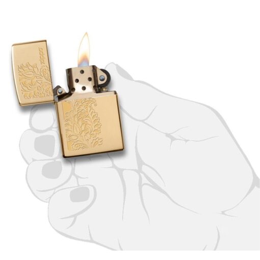Zippo Paisley Zippo Design High Polish Brass - 29609 - Hình ảnh 5