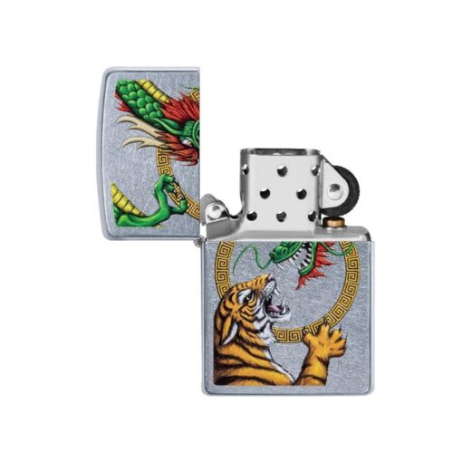 Zippo Chinese Dragon Street Chrome Design - 29837 - Hình ảnh 2