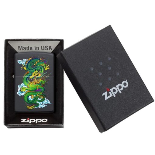 Zippo Dragon Black Matte – 29839 - Hình ảnh 5