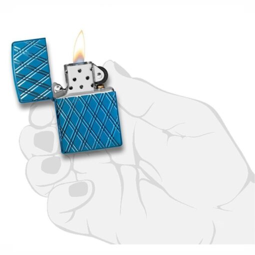 Zippo Armor High Polish Blue Diamonds - 29964 - Hình ảnh 7
