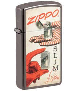 Zippo Vintage Design Slim Black Ice - 48396